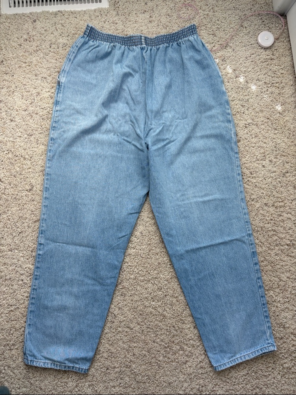 VINTAGE Chic Denim Cotton Stretch Jeans Large - Picture 4 of 4